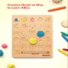 Coogam Wooden Letters Practicing Board, Double-Sided Alphabet Tracing Tool Learning to Write ABC Educational Toy Game Fine Motor Montessori Gift for Preschool 3 4 5 Years Old Kids view 4