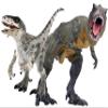 Gemini&Genius Tyrannosaurus Rex and Velociraptor Set with Movable Jaw Dinosaur Toys Dinosaur World Action Figures Birthday Gift Toys and Cake Topper for Kids 3-12 Years Old view 2