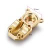 Que-T Brass Axle Diff Cover Front Rear Diff Housing Upgrade for 1/24 Axial SCX24 Deadbolt C10 JLU CRC B-17 AXI00005 AXI00006 RC Car view 2