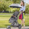 Baby Stroller Parasol, Universal Umbrella with Clamp, 360 Degree Adjustable UV Protection Stroller Sun Shade, Waterproof Umbrella for Trolley, Bike, Wheelchair, Beach Chair view 2