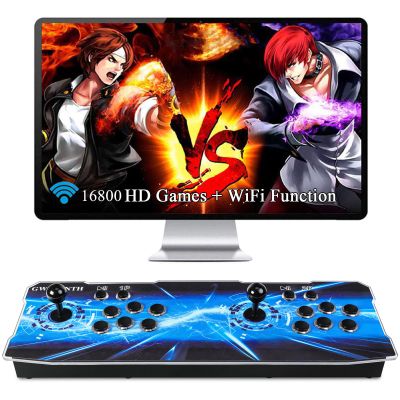 GWALSNTH 3D Pandora Box 80S Pro Arcade Games Console, 16800 in 1 HD Video Games Machine,Plug and Play Game at Home,WiFi Function