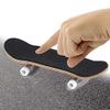 HURRISE Mini Finger Skateboard, Wooden Fingerboard with Ball Bearings, Light Brown, Sport Training Props, 1 Pack view 2
