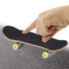 HURRISE Wooden Finger Skateboard, Maple Wood and Alloy, Yellow, with Box, Stress Relief Kids Gift view 2