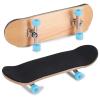 HURRISE Wooden Finger Skateboard, Maple and Alloy Fingerboard with Box, Light Blue, Stress Relief Kids Gift view 1