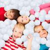 GUESVOT Ball Pit Balls for Kids, Plastic Refill 2.2 Inch Balls, 100 Pack, Bright Colors, Phthalate and BPA Free, Includes a Reusable Storage Bag with Zipper Christmas Decoration Xmas Gift(White) view 3