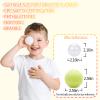 GUESVOT Ball Pit Balls for Kids, Plastic Refill 2.2 Inch Balls, 100 Pack, Bright Colors, Phthalate and BPA Free, Includes a Reusable Storage Bag with Zipper Christmas Decoration Xmas Gift(White) view 4