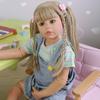 39 inch Lifelike Toddler Reborn Dolls Huge Child Mannequin Vinyl Full Standing Girl Blonde Long Hair Realistic Model Ball Jointed Doll view 4