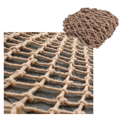 Decor Net Safety Hemp Rope Birds Net Child Stairs Fence Outdoor Plant Net Heavy Duty Cargo Net Kids Swing Protection Playground Railing (Size : 2 * 2m(7 * 7ft))