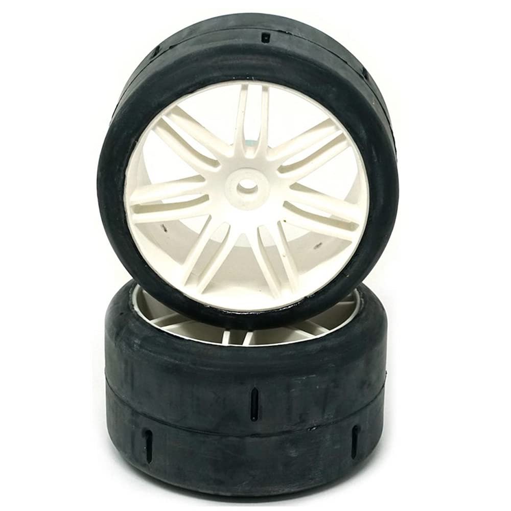GRP GWH03-XM0 1:5 TC W03 Slick XM0 Ultrasoft Tire w/White Wheel (2)