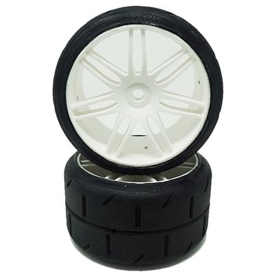 GRP GWH02-XM2 1:5 TC W02 REVO XM2 Soft Tire w/White Wheel (2)