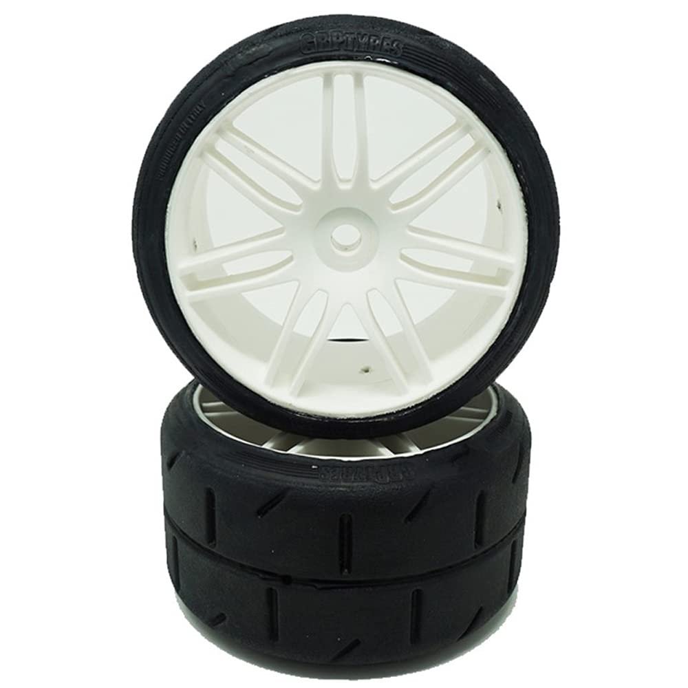 GRP GWH02-XM2 1:5 TC W02 REVO XM2 Soft Tire w/White Wheel (2)