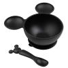 Bumkins Disney Mickey Mouse Bowl, Silicone First Feeding Set with Suction, Includes Spoon, Training Essentials for Baby-Led Weaning, Toddler Self-Feeding, Babies Eating at 4 Mos Up, Black view 1