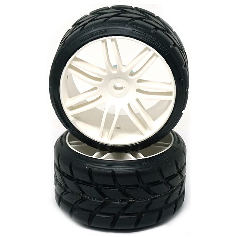 GRP GWH22-XR1 1:5 TC W22 RAIN XR1 ExtraSoft Rain Tire w/White Wheel (2)
