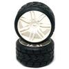 GRP GWH22-XR1 1:5 TC W22 RAIN XR1 ExtraSoft Rain Tire w/White Wheel (2) view 1