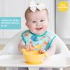 Bumkins Baby Bowl, Silicone Feeding Set with Suction for Baby and Toddler, Includes Spoon and Lid, First Feeding Set, Training Essentials for Baby Led Weaning for Babies 4 Months Up, Pineapple view 2