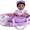 Aori Reborn Baby Dolls Black American Girl - 18" Lifelike Newborn Doll with Posable Limbs Weighted Body for Realistic Feel Handmade Collectible Gift Set Including Bassinet Outfit & Accessories view 2