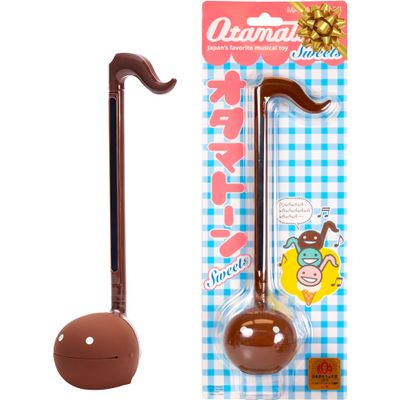 Otamatone Japanese Electronic Musical Instrument Portable Music Synthesizer from Japan by Maywa Denki Studio Award Winning, Educational Fun Gift for Children, Teens & Adults - Chocolate