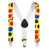 Baby Boys 1st 2nd Birthday Circus Cake Smash Clothes Diaper Bow Tie Suspender 3PCS Photo Clown Outfit Set W/Hat for Photography Party Baby Shower Costume Formal Summer Suit Royal Blue One Size view 3