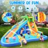 AKEYDIY Inflatable Water Slide & Crocodile Water Bounce House, Blow Up Water Slide Park w/Splash Pool,Climb Wall,Basket-Rim,Water Cannon,Shower Head, Water Inflatables for Kids Backyard 3-12 view 3