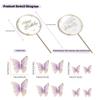 10-Pieces Purple Gold Butterfly Cake Toppers Happy Birthday 1-Metal Gold Birthday Cake Butterfly Party Decorations view 3