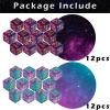 24 Pieces MTG Dice Counters Plus 1 Counter D6 Dice Set Life Tokens for MTG TCG Magic Cards Game Accessories, Blue&Purple view 2