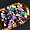 24 Pieces MTG Dice Counters Plus 1 Counter D6 Dice Set Life Tokens for MTG TCG Magic Cards Game Accessories, Blue&Purple view 4