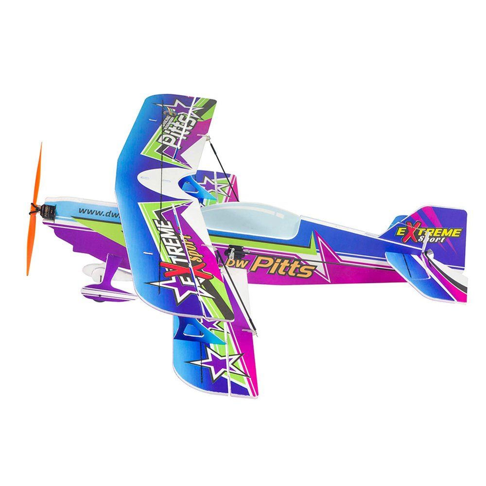 GoolRC RC Airplane, E3001 Pitts Foam Plane with 450mm Wingspan, DIY Assembly Aircraft Model KIT Version, Outdoor Flight Toys for and Adults