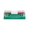DEMDACO Would Yule Rather Retro Colorful 2 x 2 Wood Composite Holiday Dice Set Game view 3