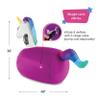 Hearthsong Hop N Go Inflatable Unicorn Riding Bouncy Hopping Toys for Kids Ages 5+ - Ride On Bouncer Animal Hopper Jumping Toys for Outdoor Games (2 Pack) view 3