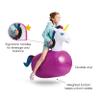 Hearthsong Hop N Go Inflatable Unicorn Riding Bouncy Hopping Toys for Kids Ages 5+ - Ride On Bouncer Animal Hopper Jumping Toys for Outdoor Games (2 Pack) view 4