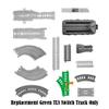 Replacement Parts for Thomas and Friends Trackmaster Turbo Jungle Train Set - FJK50 - Replacement Green Switch Track TLS view 3