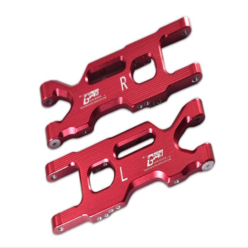 2pc Set Upgrades Aluminum Rear Lower Arms LOSI 1/18 2WD Mini-T 2.0 LOS01015 RC Cars by GPM (red)