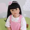 39 inch Lifelike Toddler Reborn Dolls Huge Child Mannequin Full Vinyl Standing Girl Black Long Hair Brown Eyes Realistic Model Ball Jointed Doll 3-4years Old Real Baby Dress Model view 2