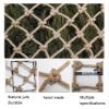 Hynet Safety Net Outdoor, Birds Climbing Net Kids Playground Rope Net Stair Fence Balcony Plant Protective Net Rock Rope Ladder Pet Safety Child Bed (Size : 3 * 6m(10 * 20ft)) view 2