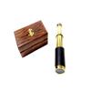 Vimal Nautical Colors Golden Black & Red 6 Inch Telescope with Wooden Box - Antique Brass Spyglass Handcrafted Gift Item view 3