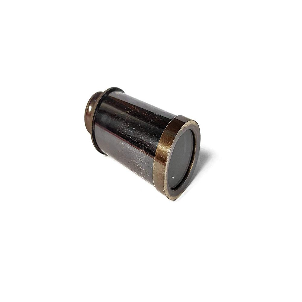 Vimal Nautical 6 Inch Telescope - Antique Brass Spyglass Handcrafted Gift Item (Brass-Black Antique)