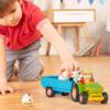 Battat  Farm Toys for Toddlers, Kids  Lights & Sounds Toy Tractor  7 Pieces Pretend Play Set  Tractor, Trailer, Animals  18+ Months view 2