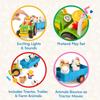 Battat  Farm Toys for Toddlers, Kids  Lights & Sounds Toy Tractor  7 Pieces Pretend Play Set  Tractor, Trailer, Animals  18+ Months view 4