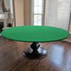 CAIT CHAPMAN HOME COLLECTION Green Felt Game Table Cover Fitting 62"-66" Diameter Round, Hexagon or Octagonal Tables view 1