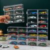 Acrylic Display Case for 1/64 Scale Matchbox Toy Cars - 32 Slots, Clear & Dustproof, 4-Pack Storage Organizer for Toy Car Collection view 3