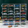 Acrylic Display Case for 1/64 Scale Matchbox Toy Cars - 32 Slots, Clear & Dustproof, 4-Pack Storage Organizer for Toy Car Collection view 4
