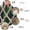 Hynet Safety Net, Cargo Net Stairs Railing Rope Net Child Balcony Banister Indoor Ceiling Decor Hemp Rope Net Plant Climbing Net Kids Swing Playground (Size : 3 * 6m(10 * 20ft)) view 2