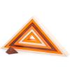 Bigjigs Toys Pyramid Stacking Blocks - 7 Piece Natural Wooden Stacking Toys, Triangle-Shaped Stacking Toys, Nursery Decor, Nesting and Stacking Blocks for Toddlers 18+ Months view 1