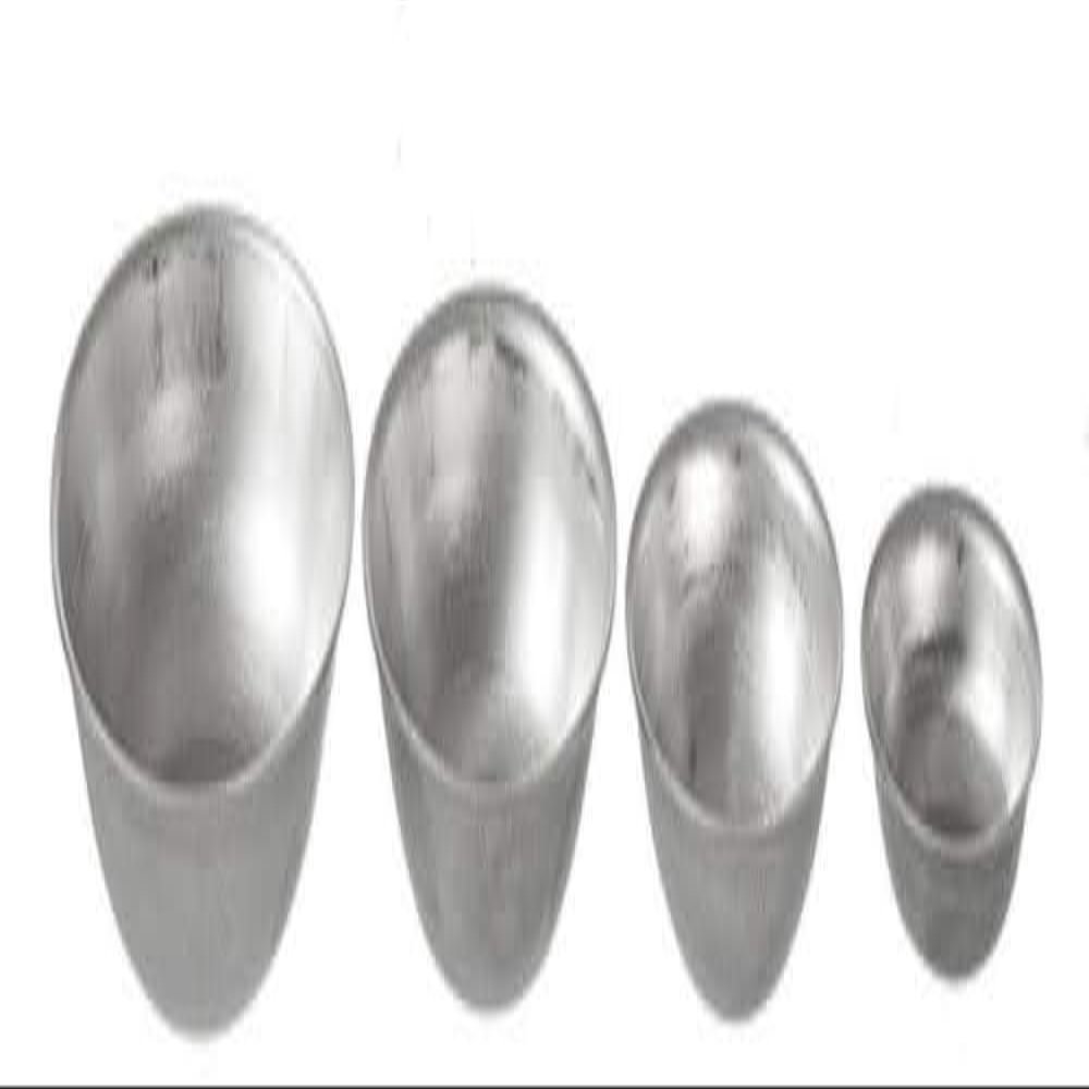 Melody Jane Dollhouse 4 Silver Mixing Bowls Miniature Kitchen Baking Cooking Accessory