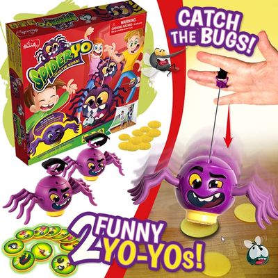 Spider YO Game, Catch The Bugs with Your Spider yoyo, Memory Game, Ages 4+, Fun Games, Family Games, Party Games, Toys for Girls, Toys for Boys, yoyo for Kids