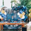 TONIFUL 4 Blue White Gold Balloon Centerpieces for Table,Balloon Stand kit for New Year 2026, Birthday Decorations,Class of 2026 Graduation Decorations,Baby Shower,Party Decorations view 4