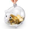 2 Pieces Piggy Bank Plastic Piggy Coin Bank Money Saving Box for Kids Boys Girls Adults (Clear) view 4