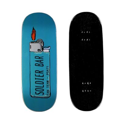 SOLDIER BAR 11.0 Maple Wooden Fingerboards Deck (Handmade 5-Layer Canada Maple 34mmX98mm) (Lighter)
