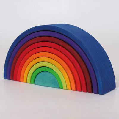 GRIMMS Rainbow Number Land, 10 Pieces