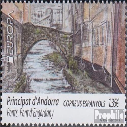 Andorra - Spanish Post 465 (Complete.Issue.) unmounted Mint/Never hinged ** MNH 2018 Bridge Engordany (Stamps for Collectors) Cars/Road Traffic
